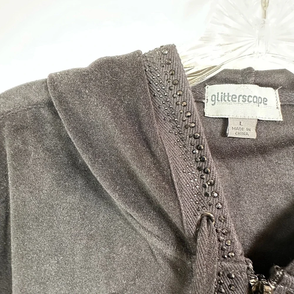 Glitterscape black velour